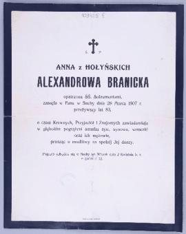 Anna Branicka z Hołyńskich<br />
