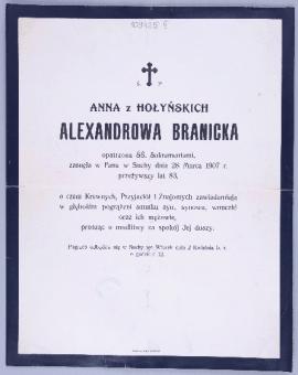 Anna Branicka z Hołyńskich<br />
